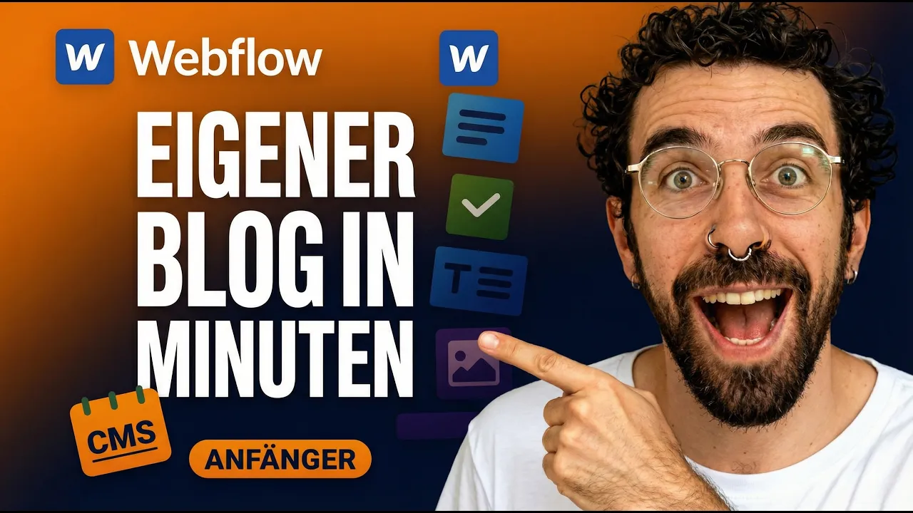 Webflow CMS Tutorial: Dynamischen Blog ohne Code erstellen — software tutorial step-by-step guide