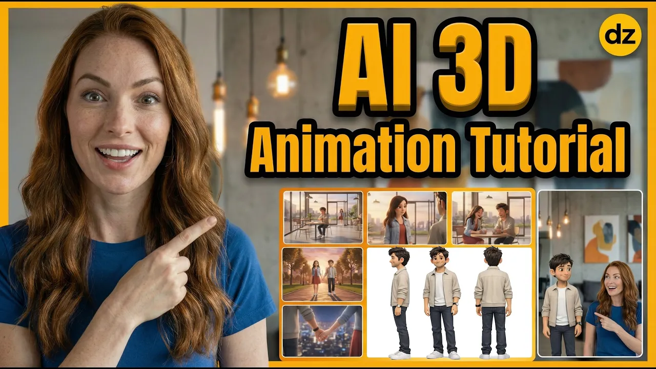 AI 3D Animation: Create Viral Shorts with Dzine AI & Veo 3.1 — software tutorial step-by-step guide