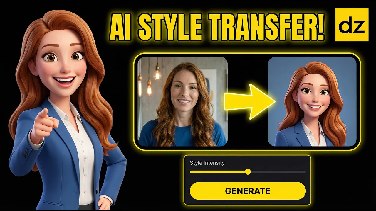 How to Create a 3D AI Cartoon Character with Dzine AI — software tutorial step-by-step guide