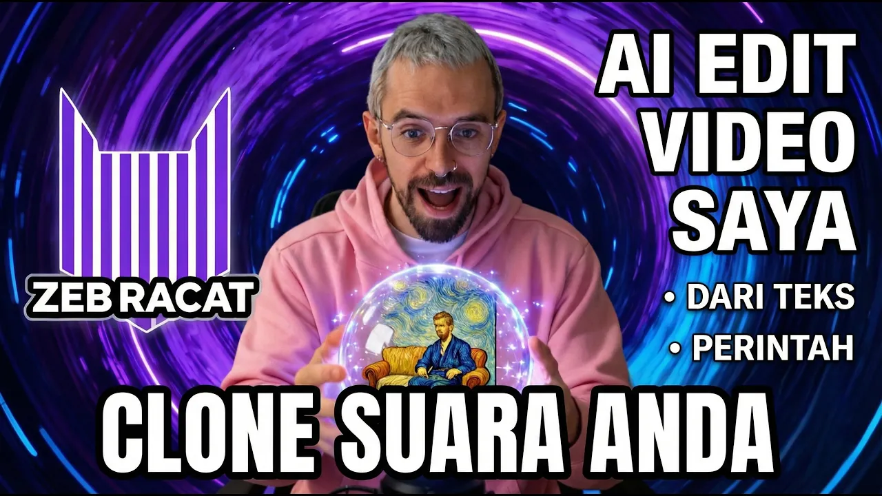 Cara Buat Video AI Otomatis & Clone Suara dengan Zebracat — software tutorial step-by-step guide
