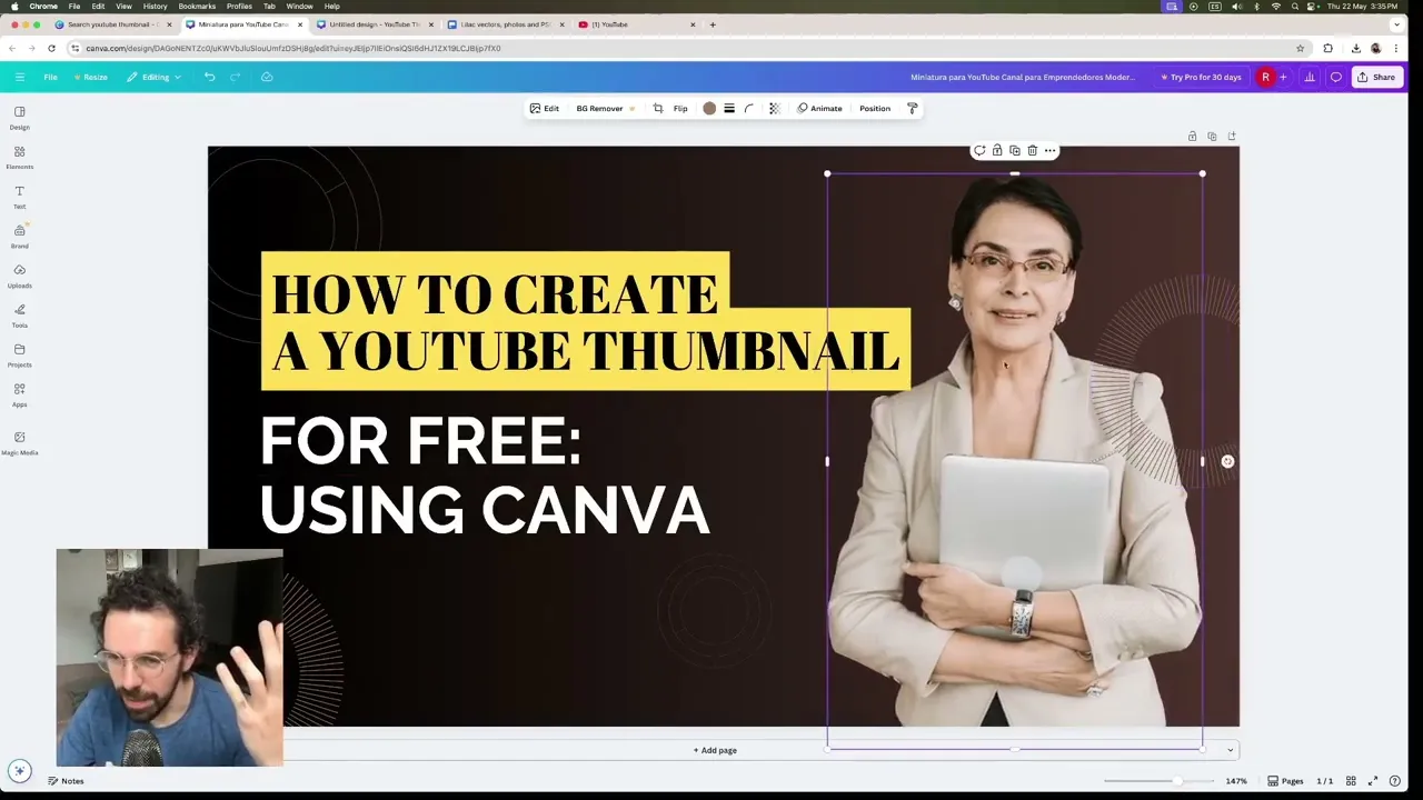 【Canva】YouTubeサムネイルの作り方！初心者でも7分でプロ級に — Canva tutorial step-by-step guide