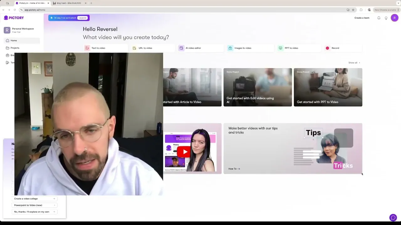 Como Transformar Blog em Vídeo com Pictory AI: Tutorial Passo a Passo — Pictory tutorial step-by-step guide