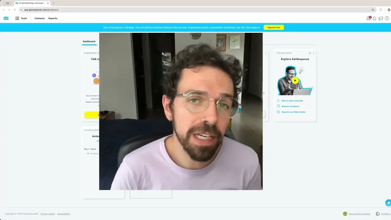 Tutorial GetResponse 2026: Como Usar IA no Email Marketing — software tutorial step-by-step guide