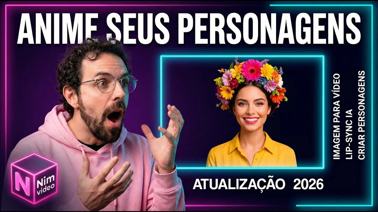 Tutorial Nim Video: Como Criar Personagens com Lip Sync IA