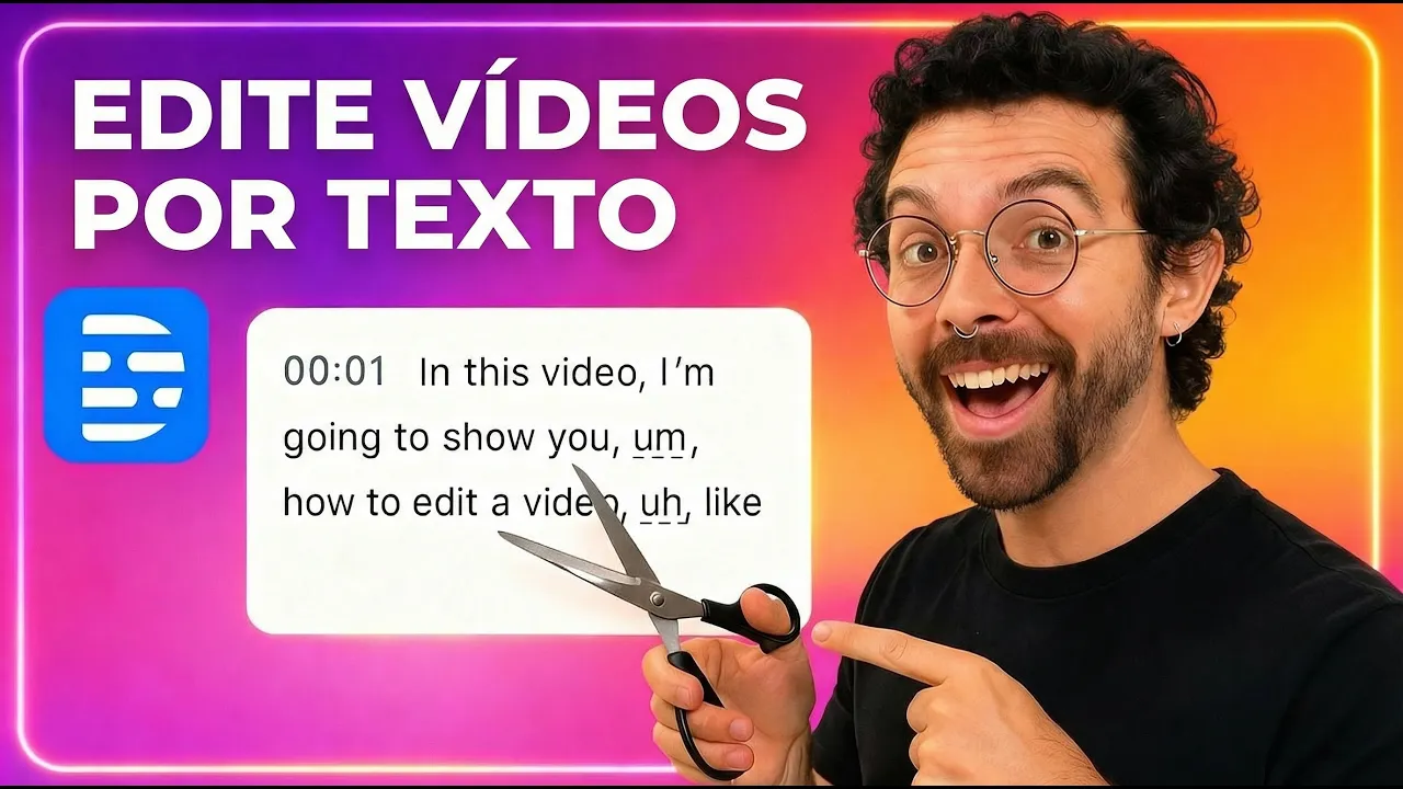 Tutorial Descript: Edita Vídeos como um Documento Word! — software tutorial step-by-step guide