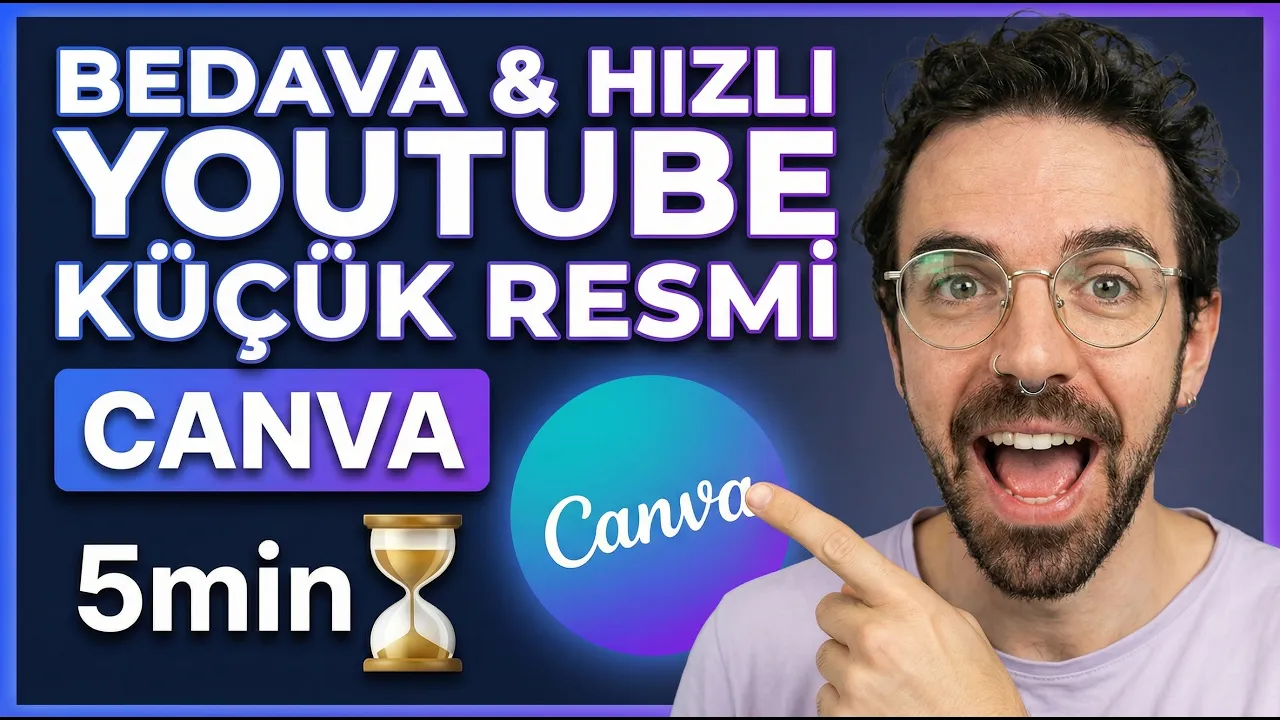 Canva ile YouTube Küçük Resim Yapımı (7 Dakikada) — Canva tutorial step-by-step guide